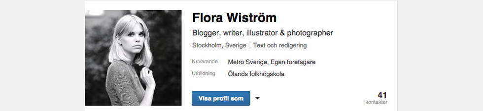 Linkedin Flora Wiström