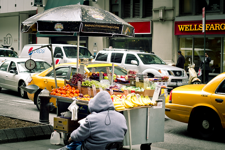 New York fruit vendor