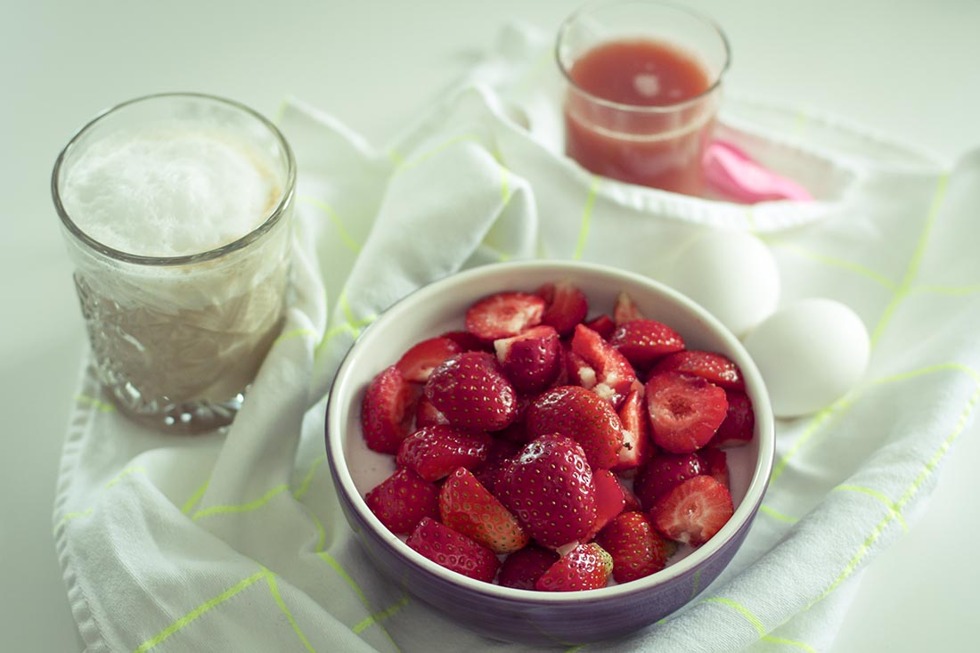 frukost med jordgubbar stockholm