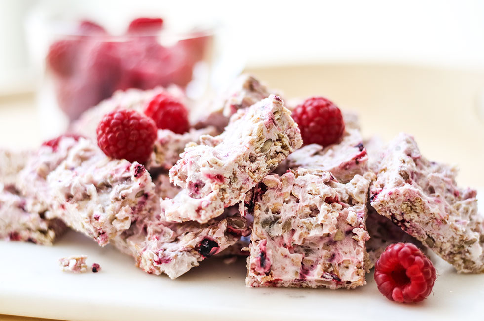 raspberry-granola-bars-frozen-yoghurt