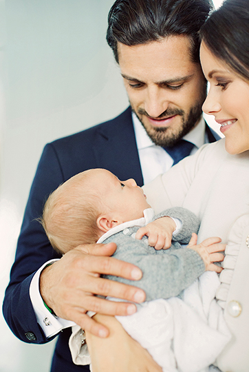 Kungliga slottet, September 2017 Prins Carl Philip, Prinsessan Sofia och Prins Gabriel